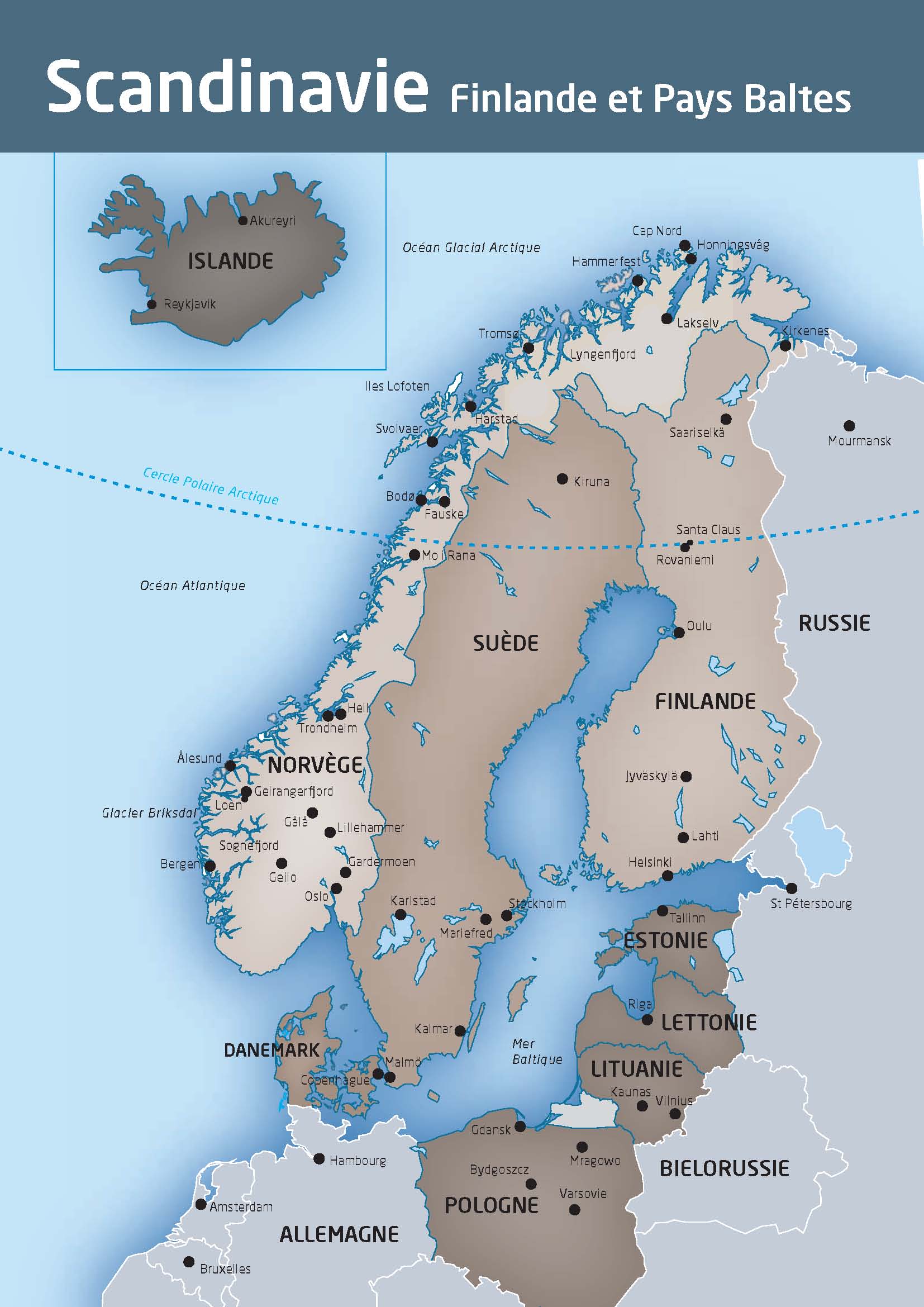 carte de la scandinavie
